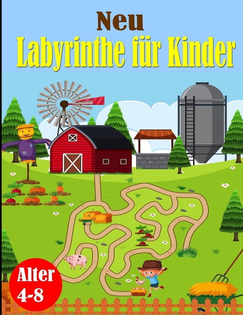 labyrinthe fur kinder: Kreative Labyrinth-Rätsel für Kinder, (Paperback)