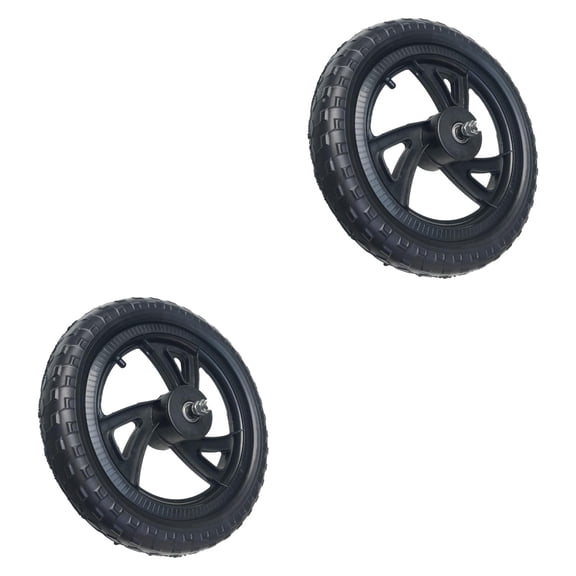 lacooooppia 1 Pair of Balance Bike Replacement Wheels, Lightweight, Black, Training Bike Tires, Birthday Gift, Toy, Outdoor Sports Repair, 11 Inch Triangular Wheel Hub