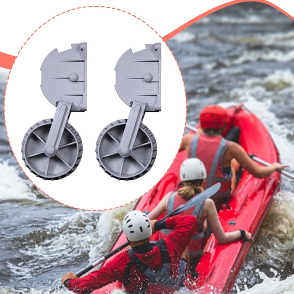 lacooooppia 1 Pair Inflatable Boat Launching Wheel, Easy to Install Durability, Practical Accessory, Professional Portable, Dinghy Wheels