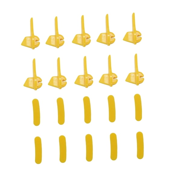 lacooooppia 10 Sets of Tire Changer Duckhead Inserts, Automobile Rim Protector Shim, Yellow Tire Changing Machine Attachment, Replacement
