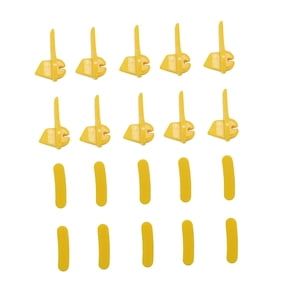 lacooooppia 10 Sets of Tire Changer Duckhead Inserts, Automobile Rim Protector Shim, Yellow Tire Changing Machine Attachment, Replacement