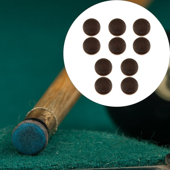 lacooooppia 10Pcs Billiard Cue Tips Pool Cue Tips Repair 13mm Billiard Accessory Pool Sticks Tips Indoor Game Replacement Kit for Snooker