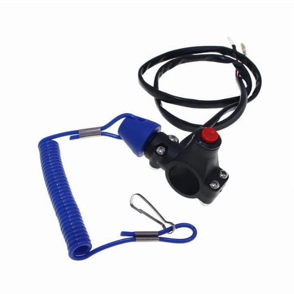 lacooooppia 2-6pack Emergency Kill Switch with Lanyard Universal Fit for 49cc ATV Bike Blue 4 Pcs