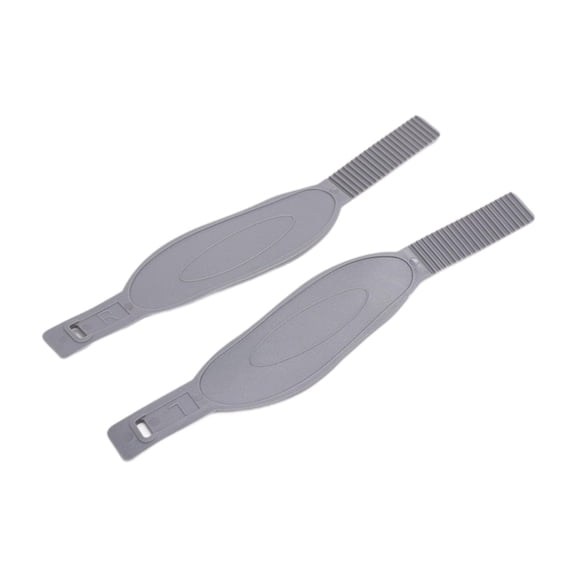 lacooooppia 2 Pieces Exercise Bike Pedal Strap Accessories Replacement Fix Bands Cycle Footrest Clips Cycling Gray Gym Adjustable Fitness