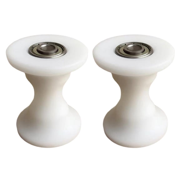 lacooooppia 2 Pieces U Groove Pulley Wheel Wire Cable Guide Pulley Rolling Bearing Wheel Sealed Rowing Machine Roller Pulley Wheel Nylon Stable Oval Tube Pulley R