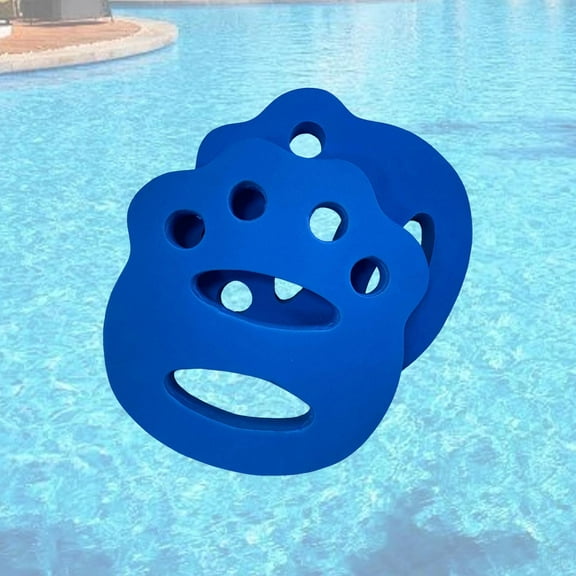 lacooooppia 2 Pieces Water Exercise Discs Hand Fins Multifunction Water Hand Discs Swimming Paddles for Exercise Kids Adults Blue