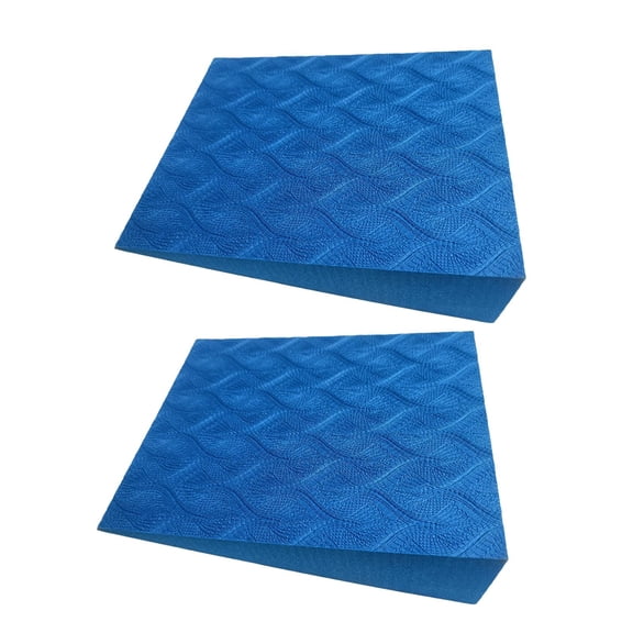 lacooooppia 2 Pieces Yoga Brick Foot Incline Board EVA Squat Wedge Block Calf Stretcher Slant Board Heel Elevated Function Suitable for Fitness Training Home Workout Studio Sessions Travel blue