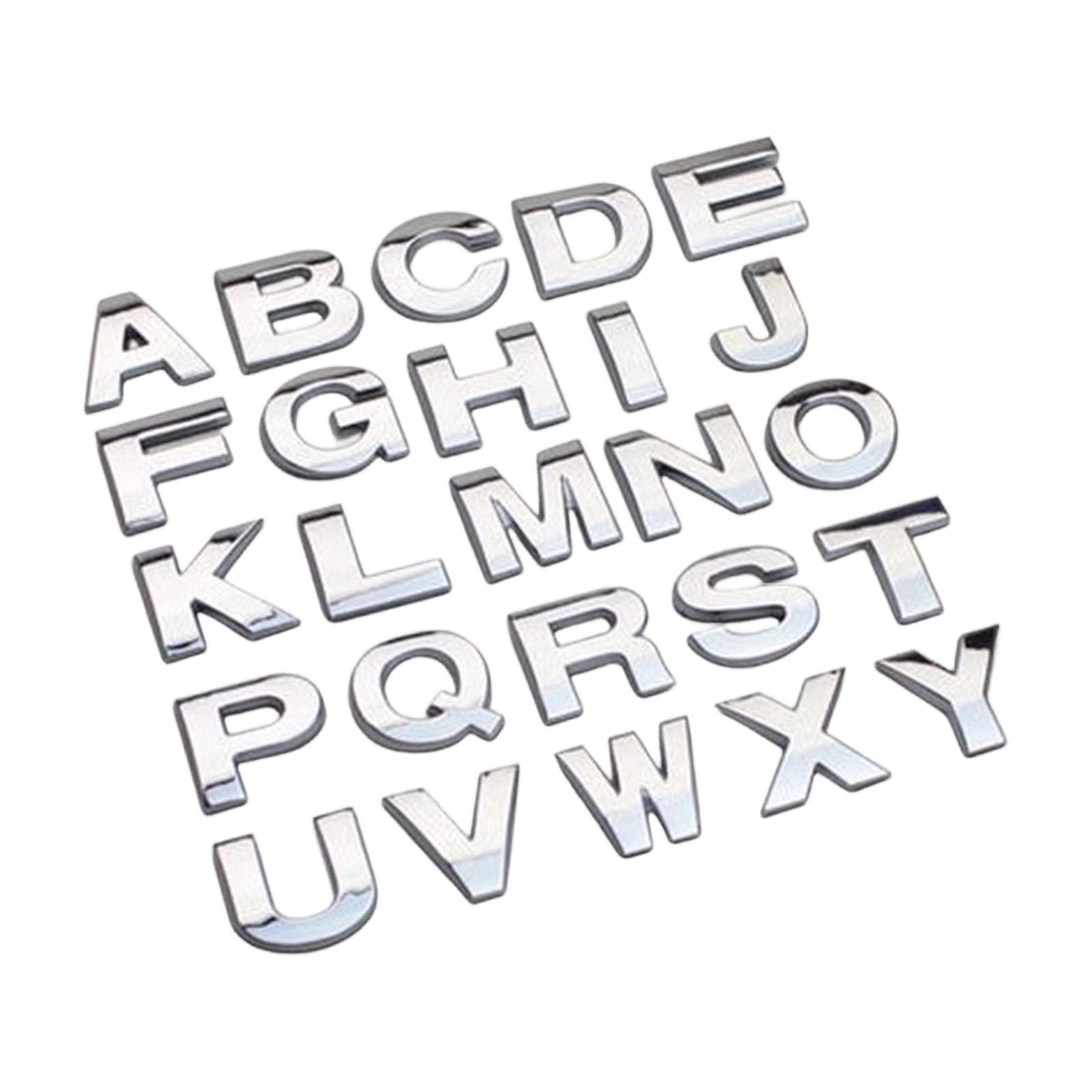 lacooooppia 26Pcs 3D English Letter Car Sticker Mark Auto Sticker ...