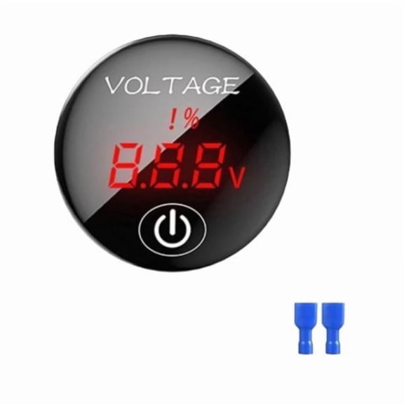 lacooooppia 2xCar Digital 12V 24V Voltmeter Multifunctional Sturdy LED Indicator Panel Meter Switch Voltmeter Tester 6 Pcs