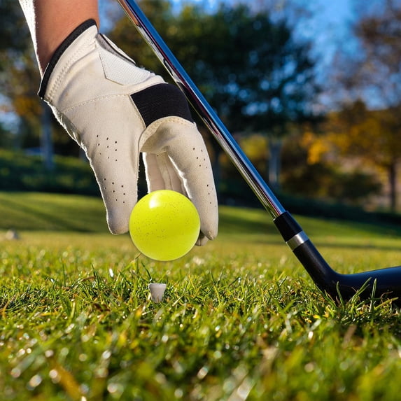 lacooooppia 3 Layer Park Golf Ball Portable for Family Gatherings Outdoor Sports. Golfer Yellow
