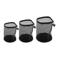 thumbnail image 1 of lacooooppia 3 Pieces Golf Balls Storage Bag Golf Mesh Bags Lightweight Accessory Sports Equipment Organizer Sack for Washing Toys Outdoor Black, 1 of 8