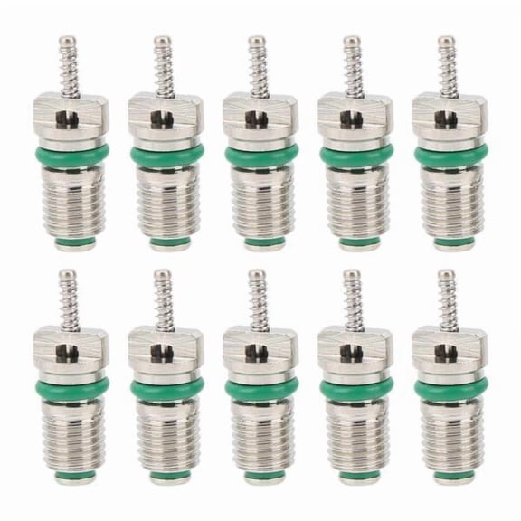 lacooooppia 3x10x Air Conditioning Valve Core Kit Easy Installation A/C Retrofit Valve Kit Green 3 Pcs