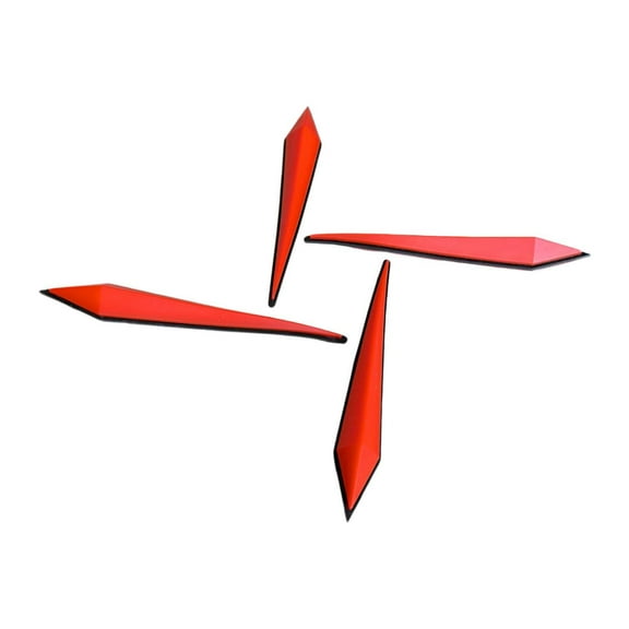 lacooooppia 4 Pieces Snowboard Stomp Pads Snowboard Step Pad Lightweight Anti Slip Snowboard Grip Pad for Skiing Snowboarding Accessories Red