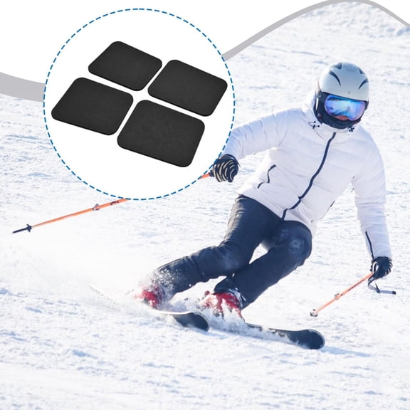 lacooooppia 4-piece Set of Snowboard Shin Guards, Trimmable, Premium, Portable, for Ski Boot Liners, Practical, Well-designed Protective Padding