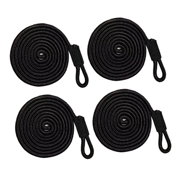 lacooooppia 4Pcs Boat Fender Lines Fender Ropes Fray Resistant 6ft Boat Accessories for Inflatable Boats, Small Boats, Pontoon