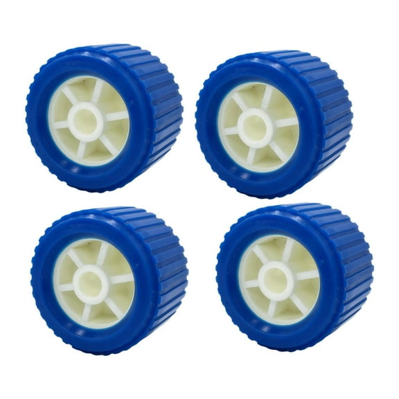 lacooooppia 4Pcs PU Ribbed Wobble Roller Caravans Components Sturdy Practical Easy to Install Yacht Guides Rollers for Marines Campers