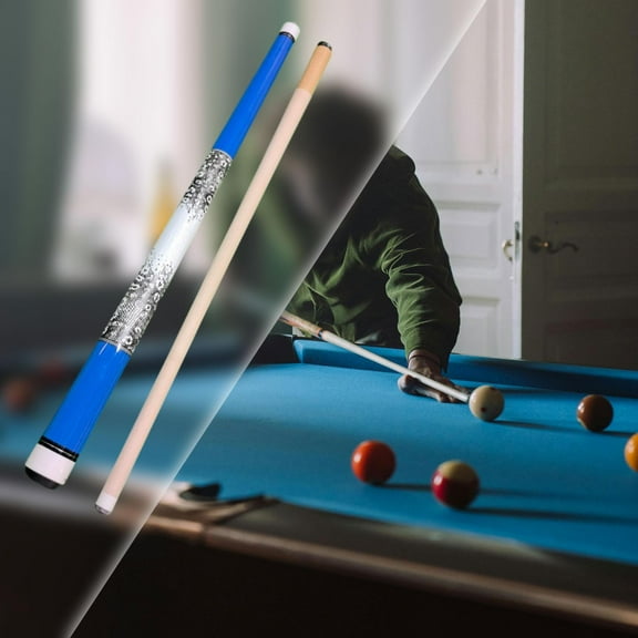 lacooooppia 57" Billiard Pool Cue Stick Cue for Pool Table Sturdy Portable Gifts Billiard Bar Versatile Maple Wood 2 Shaft for Beginners Blue