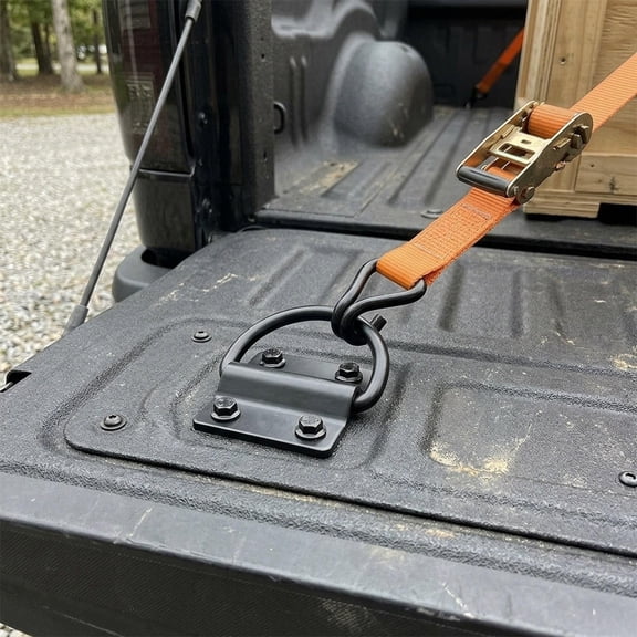 lacooooppia 6 Pieces D Rings Tie Down Anchor Towing Hook Replaceable Easy to Install Heavy Duty Lashing Loop for Vehicles Pickups RV