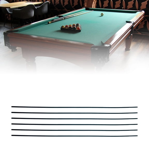 lacooooppia 6Pcs Pool Table Edge Strips Billiard Table Accessories for Snooker Game Room 5mmx5mm