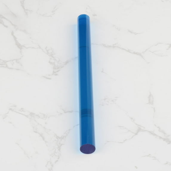 lacooooppia Acrylic Pool Cue Ferrule Billiard Cue Sticks Ferrule Professional Parts for Large Tip Sticks DIY Unprocessed Replacement 14mm Blue