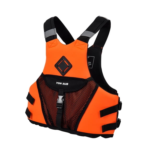lacooooppia Adult Kayak Vest Multipurpose Life Jacket for Canoeing Water Sports Kayaking S Orange