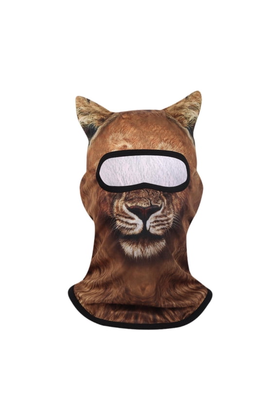 Animal Balaclava Face Balaclava Ski for Outdoor Sports Climbing Summer Lion