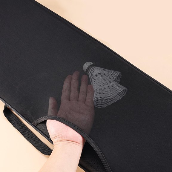 lacooooppia Badminton Bag EVA Waterproof Smooth Zipper Portable Carrier Handbag for Travel Gift Badminton Racket Case with Shoulder Strap