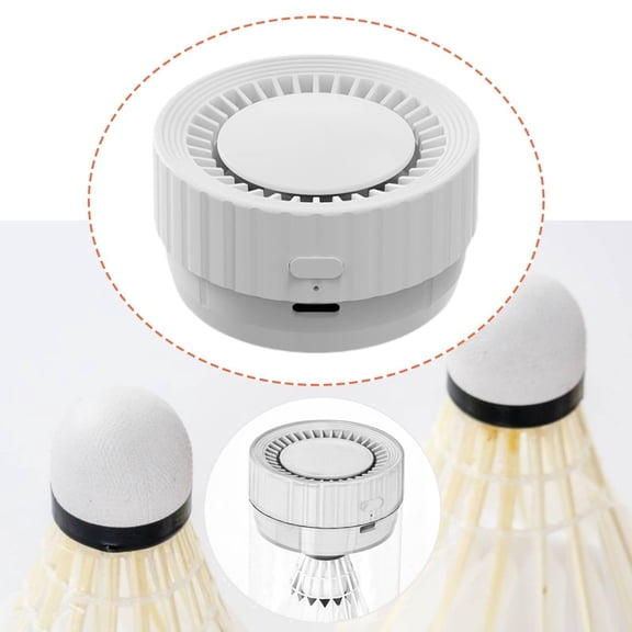 lacooooppia Badminton Shuttlecock Humidifier Badminton Ball Steamer Enhance Durability Improve Performance Training Tool for Home Use Gym White