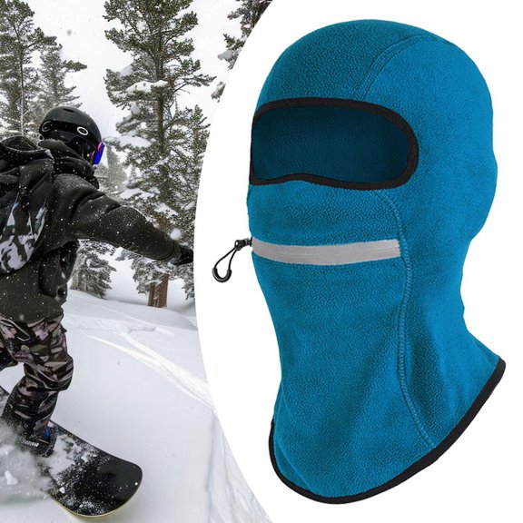lacooooppia Balaclava Face Full Face Cap Men Women Hood Keep Warm Ski for Outdoor Skating Climbing Motorcycle Snowboarding Blue