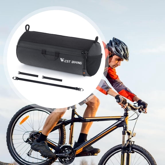 lacooooppia Bicycle Handle Bar Bag Mountain Road Bike Bag Cycling Pack Portable Bicycle Front Frame Storage Pouch for Business Cycling