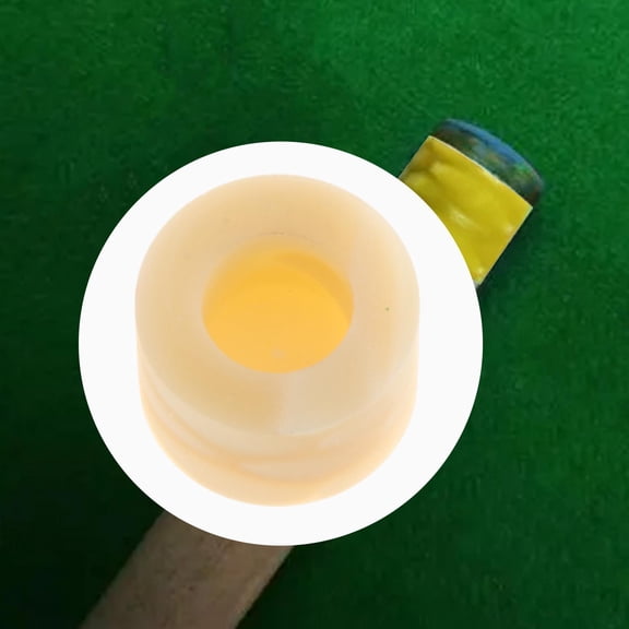 lacooooppia Billiard Cue Stick Ferrule Tube Lightweight Replacement Professional Easy to Install Pool Cue Ferrule Snooker Pool Stick Tip Beige