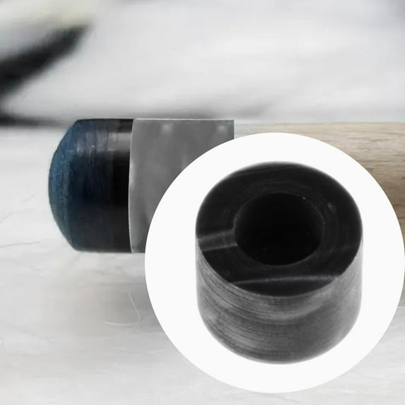lacooooppia Billiard Cue Stick Ferrule Tube Lightweight Replacement Professional Easy to Install Pool Cue Ferrule Snooker Pool Stick Tip Black