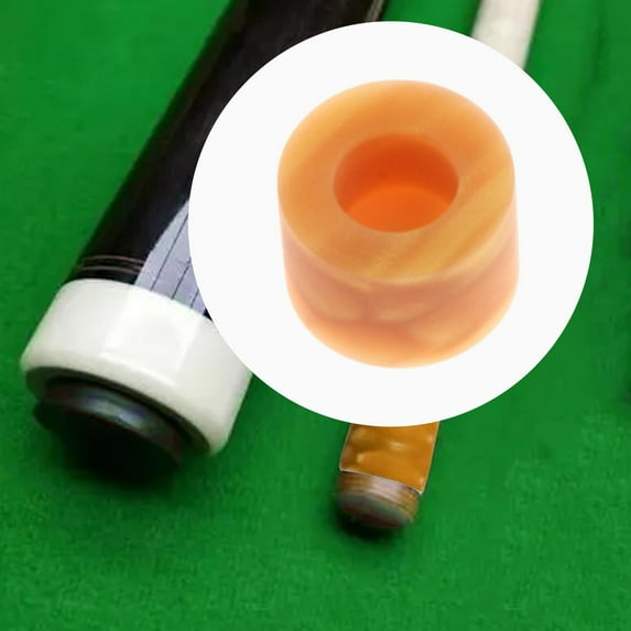 lacooooppia Billiard Cue Stick Ferrule Tube Lightweight Replacement Professional Easy to Install Pool Cue Ferrule Snooker Pool Stick Tip Gold