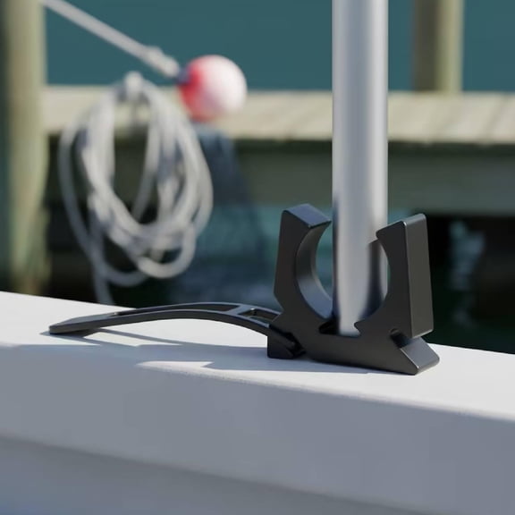 lacooooppia Boat Hook Holder Black Professional Paddle Holders Accessory Heavy Duty High Performance Oar Mounts Gaff Marine Holders Clips 2 Piece