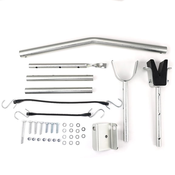 lacooooppia Boat Transom Saver Adjustable Easy to Install Marine Engine Protection Accessory Parts Bracket for Outboard Motor Support Bar Without Spring