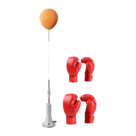 lacooooppia Boxing Reaction Ball Boxing Ball, Boxing Equipment Adjustable Freestanding Punching Ball Boxing Speed Bag for Home Gym E