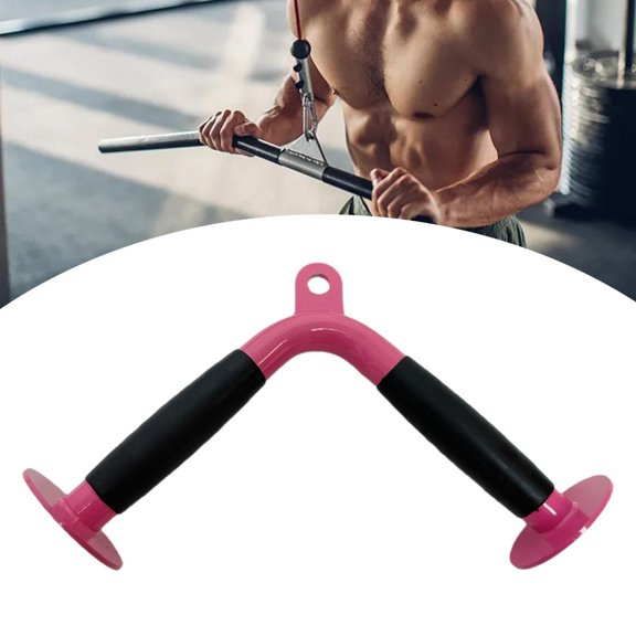 lacooooppia Cable Pulley Machine Attachment, V-bar Attachment, Accessories for Strength Training Equipment, Triceps Pull-up Bar for Shoulder, Back And Forearm Tra