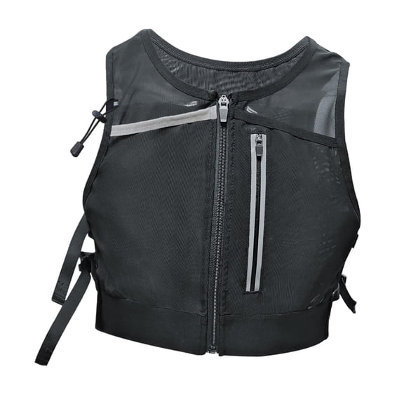 lacooooppia Chest Bag Running Vest Night Running Gear Lightweight Reflective for Riding Workout Motorcycling Night Walking Hiking