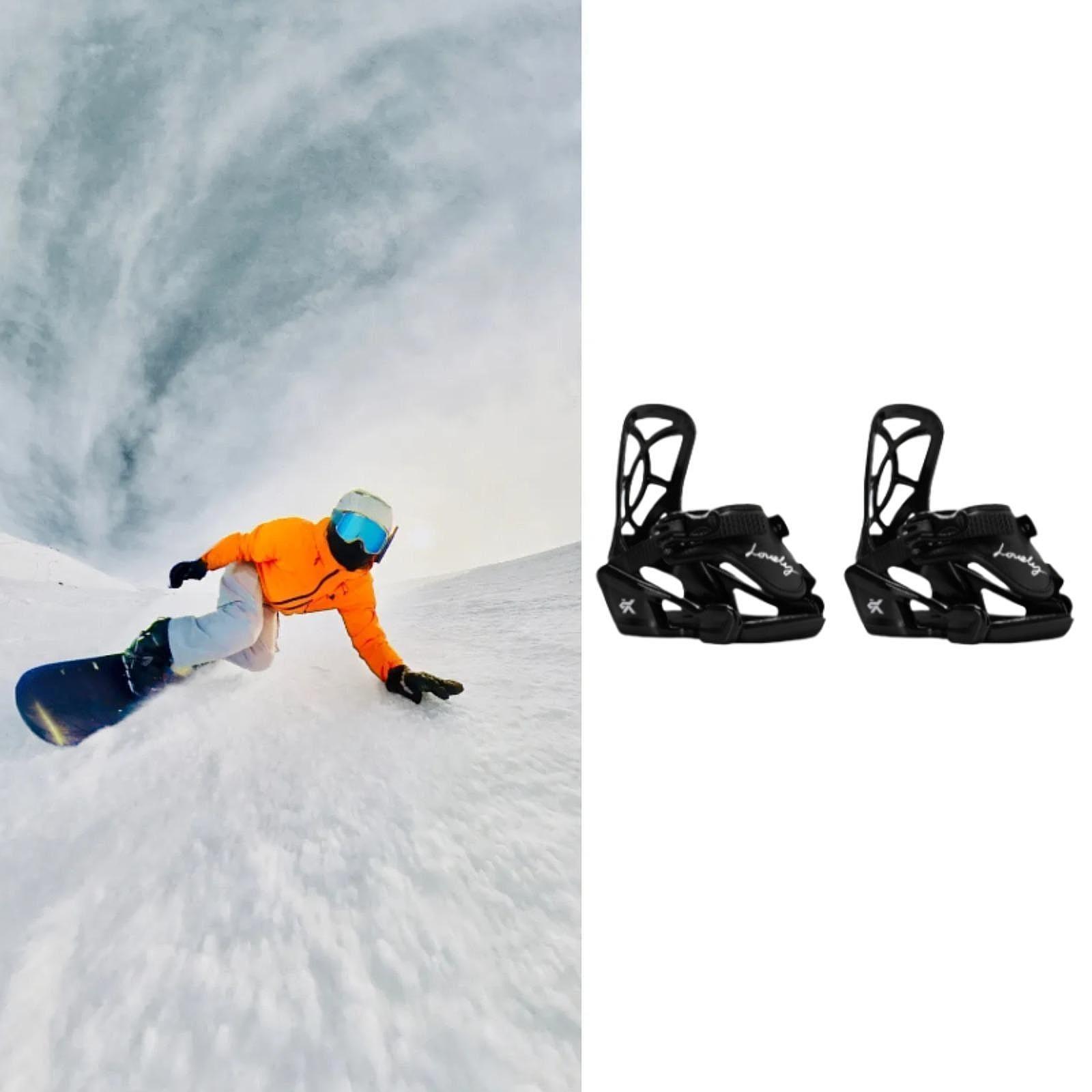 lacooooppia Children Snowboard Bindings Equipment Practical Lightweight