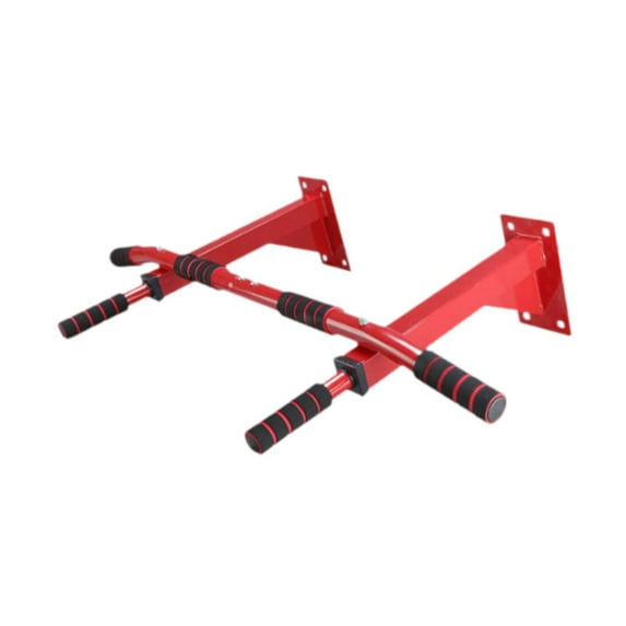 lacooooppia Chin up Bar Pull up Bar Wall Mounted Adjustable Wall Mount Easy to Install Portable for Strength Exercising Home Arms Outdoor Red