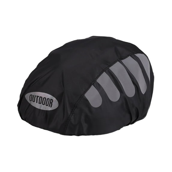 lacooooppia Cycling Helmet Cover Helmet Rain Cover for Motorcycle Sports Camping Black