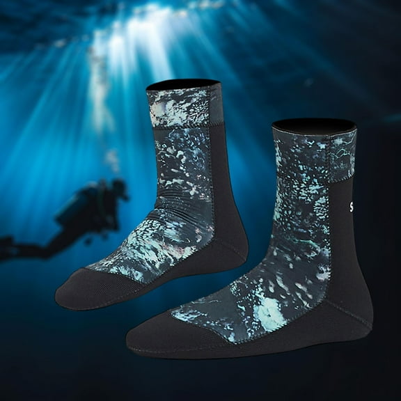 lacooooppia Diving Socks 5mm Neoprene Keep Warm Adults Men Women Shoes Socks Boots Wetsuit Socks for Beach Hiking Kayaking Swimming Surf for 46 to 47