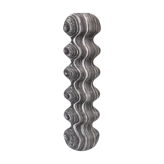 lacooooppia EVA Foam Roller Full Body Athletic Massage Tool Back Arms High Density Practice Deep Muscle Calves Accessory Balance Training Black White