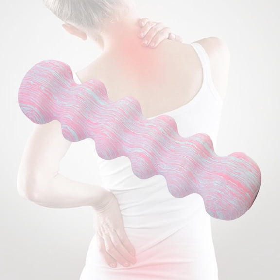 lacooooppia EVA Foam Roller Full Body Athletic Massage Tool Back Arms High Density Practice Deep Muscle Calves Accessory Balance Training Pink Blue