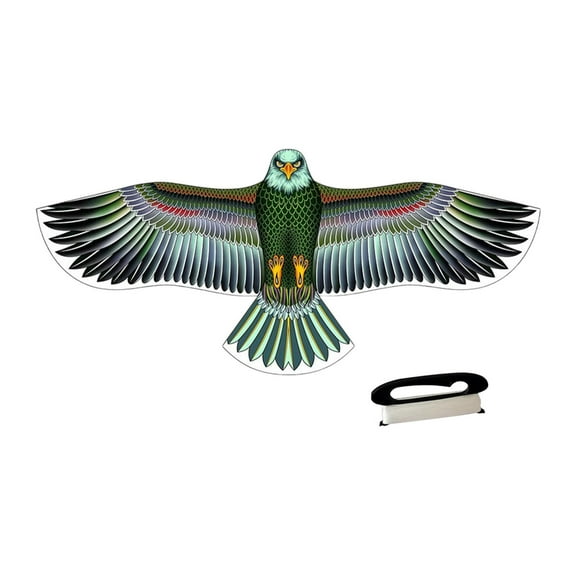 lacooooppia Eagle Shape Kite Sports Kite Colorful Beautiful Fun Large Giant Kites Included 100M for Park Beach Trip 168cmx72cm