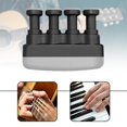 thumbnail image 1 of lacooooppia Finger Exerciser Exercise Tool Comfortable Gripping for Guitar Player for Men Women Finger Strength Training Aid Hand Gripper Gray Black, 1 of 8