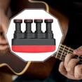 thumbnail image 1 of lacooooppia Finger Exerciser Exercise Tool Comfortable Gripping for Guitar Player for Men Women Finger Strength Training Aid Hand Gripper Red Black, 1 of 8