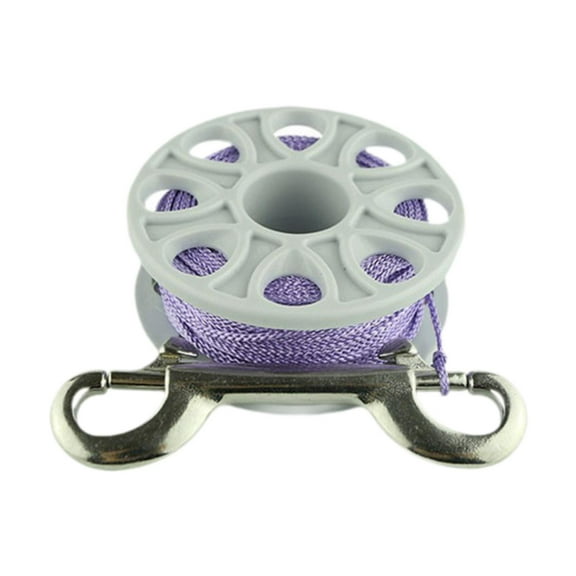 lacooooppia Finger Spool Scuba Diving Roller, Compact Dive Reel Scuba Spool Finger Role for Exploration Supply Violet Line