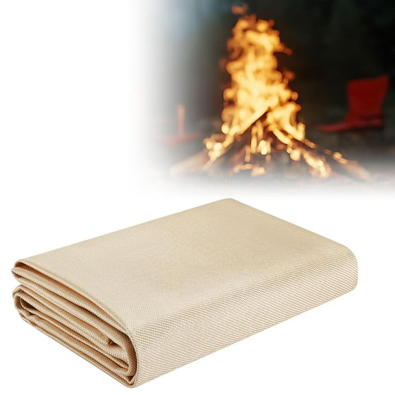 lacooooppia Fireproof Mat Fireproof Welding Blanket Multipurpose Heat Resistant Rug Fire Mat for Barbecue Hiking Outdoor Picnic Floor 100cmx100cm