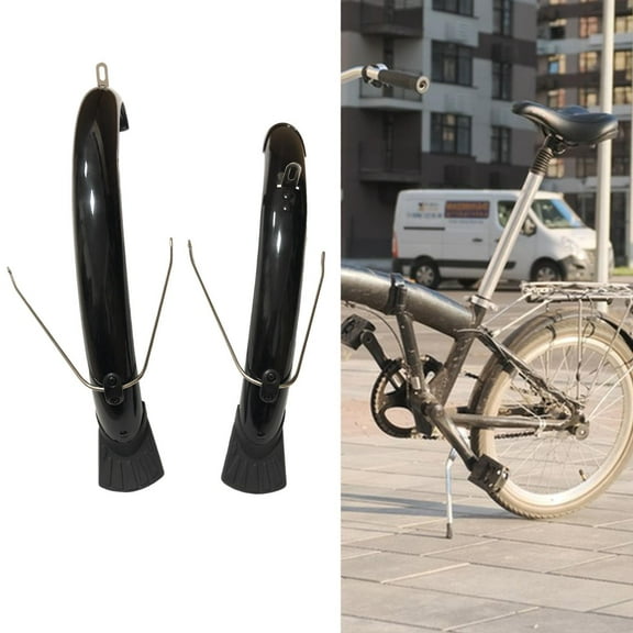 lacooooppia Folding Bike Fenders Mudflaps 20" Replacement Teens Bikes Wheel Protection 46mm Width Lightweight Front & Rear Bike Mudguards B